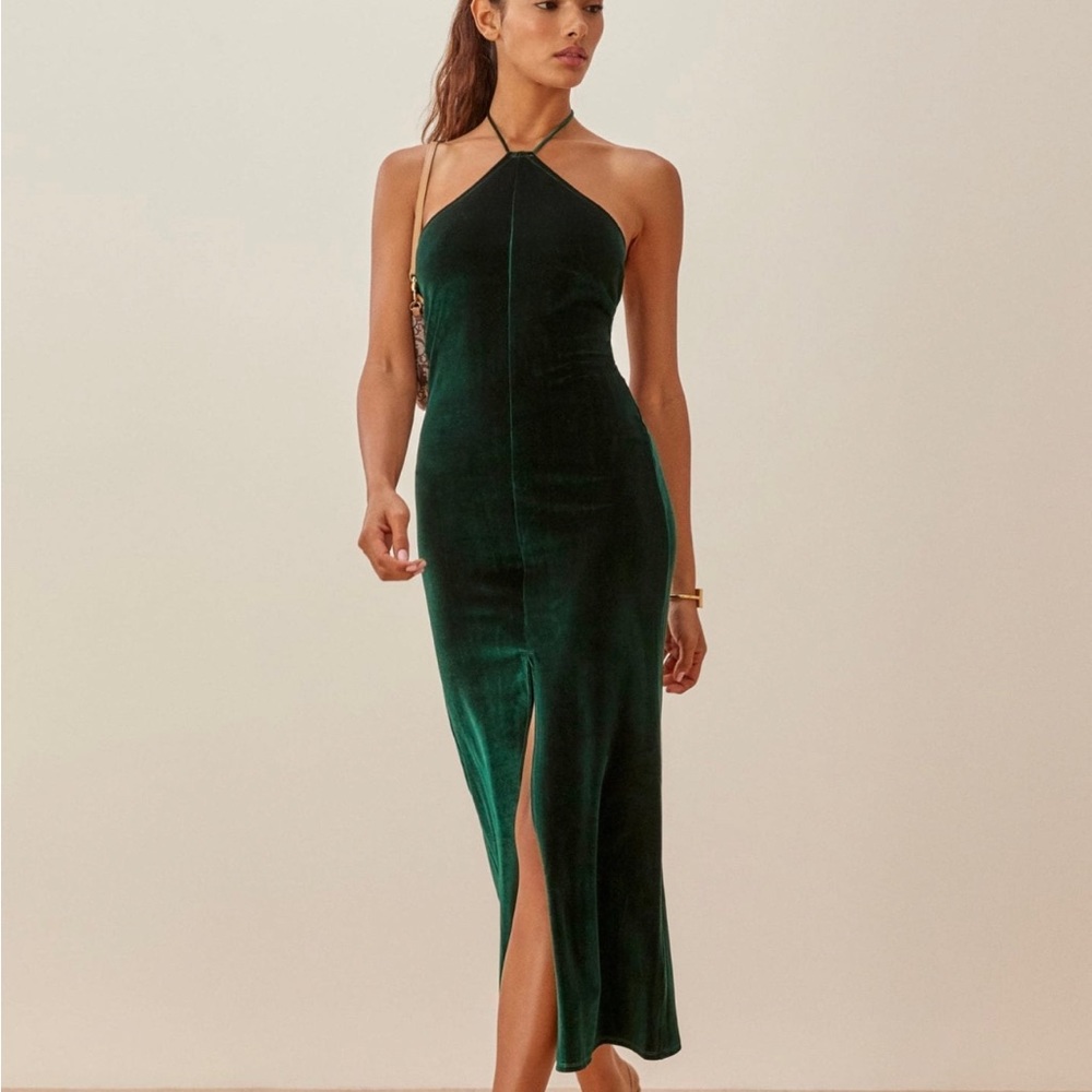 Reformation Nyla Dress in Green NWT